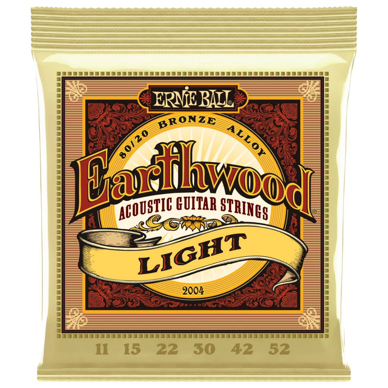 

Струны для акустической гитары Ernie Ball Earthwood Bronze 80/20 11-52 Light 2004