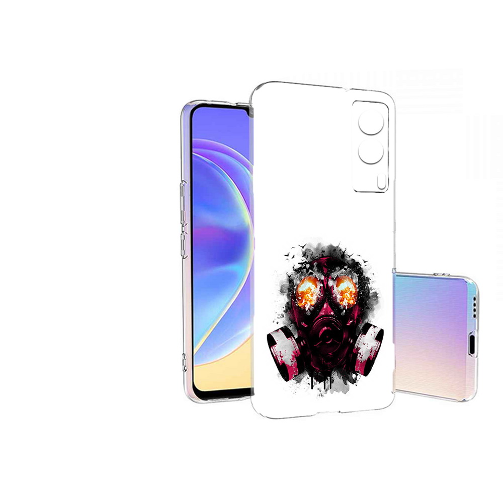 

Чехол MyPads Tocco для Vivo V21E красный противогаз (PT161736.380.412), Прозрачный, Tocco