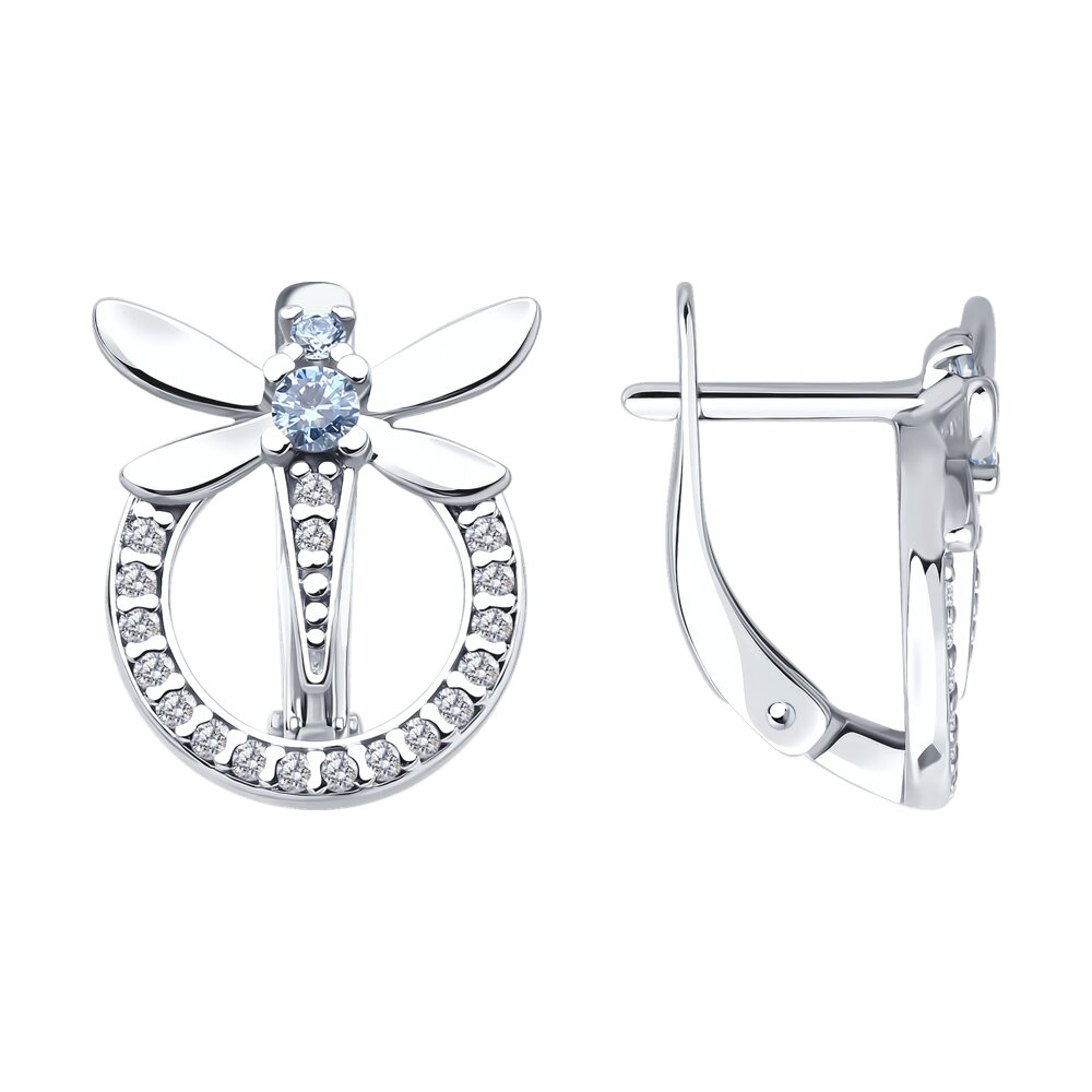 

Серьги из серебра Diamant 94-120-02197-1, фианит, 94-120-02197-1