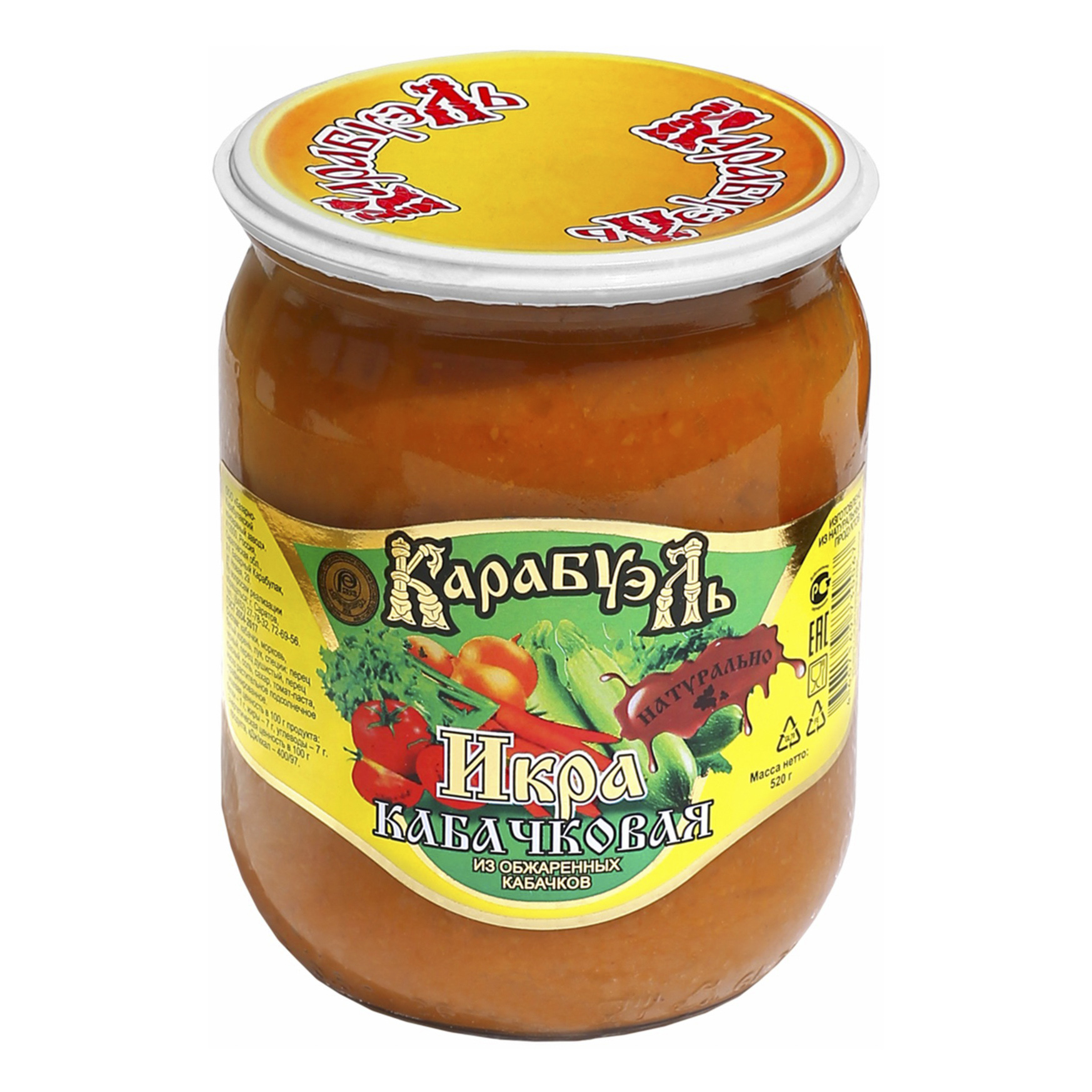 

Икра кабачковая Карабуэль 520 г