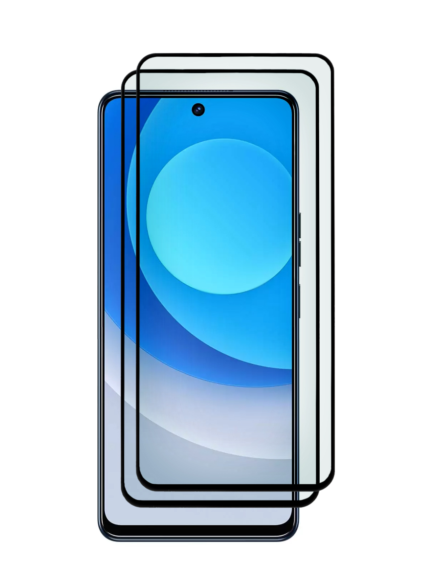 

Комплект из 2 шт защитное стекло для Tecno Camon 19 полноэкранное, с рамкой, ZTG-5D-TCN-19