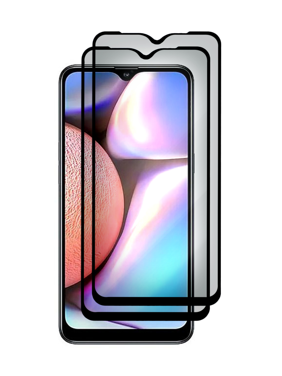 

Комплект из 2 шт защитное стекло антишпион для Samsung Galaxy A10s полноэкранное, с рамкой, ZTG-3D-PR-SAM-A107