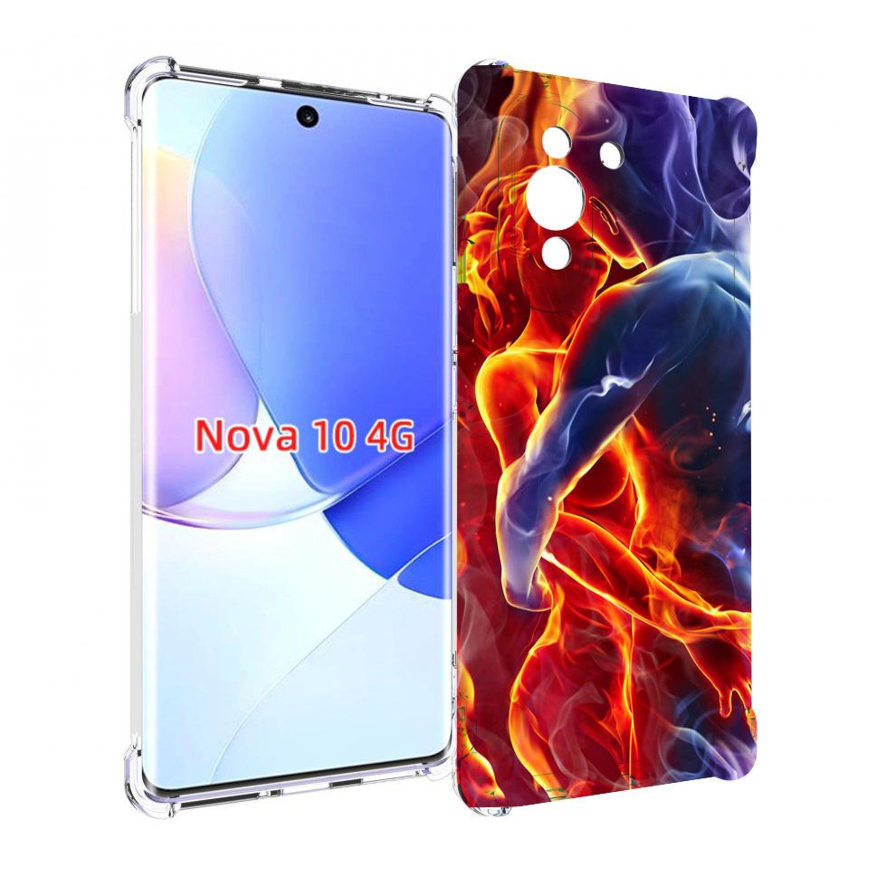 

Чехол MyPads Огонь-вода для Huawei Nova 10, Прозрачный, Tocco