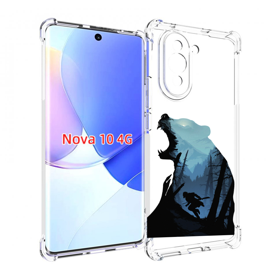 

Чехол MyPads Ночной-медведь для Huawei Nova 10, Прозрачный, Tocco