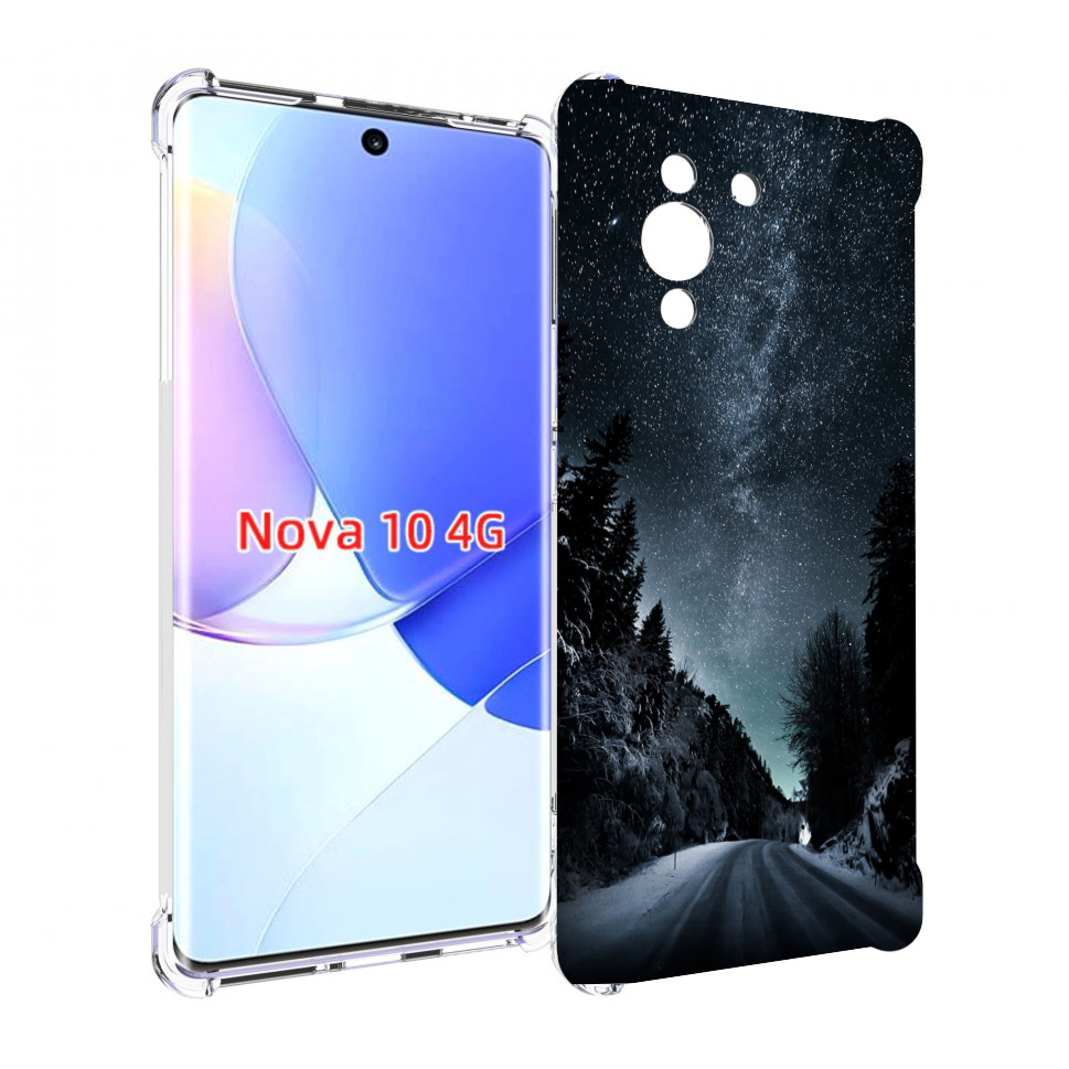 

Чехол MyPads Ночной-лес для Huawei Nova 10, Прозрачный, Tocco