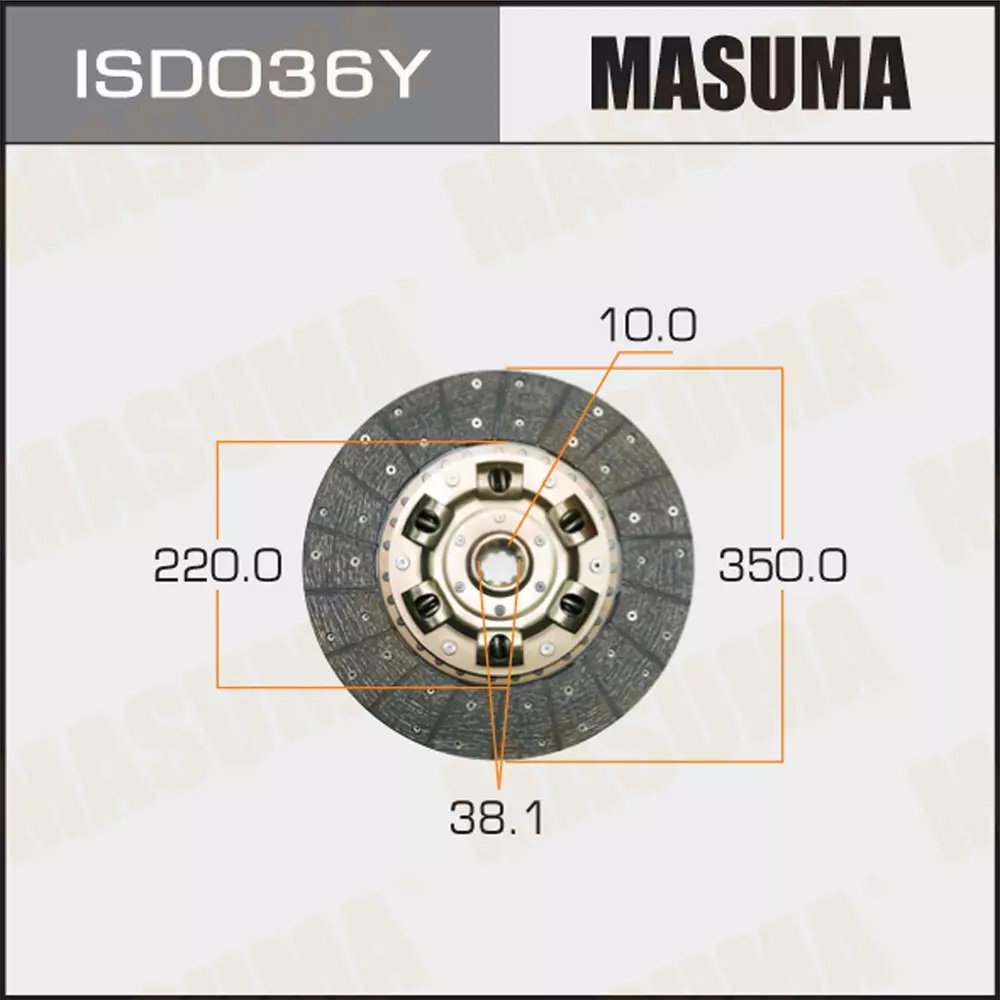 

Диск сцепления ISUZU Masuma ISD036Y