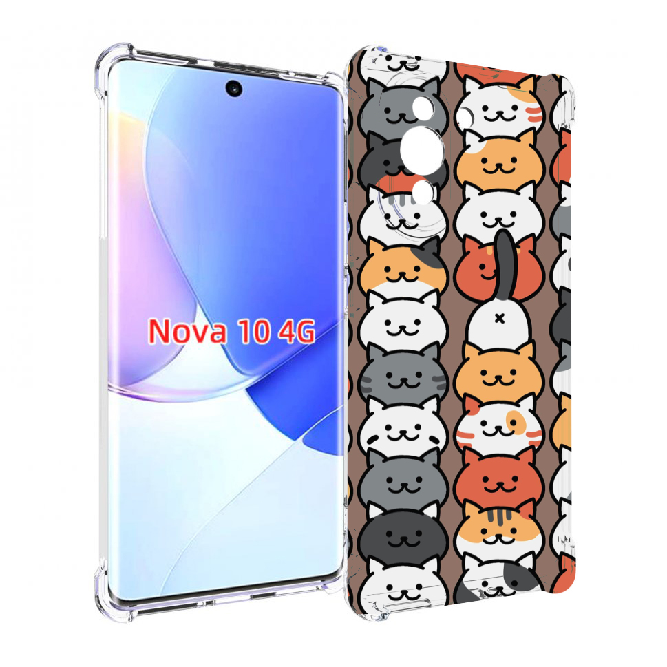 

Чехол MyPads Найди-кота для Huawei Nova 10, Прозрачный, Tocco