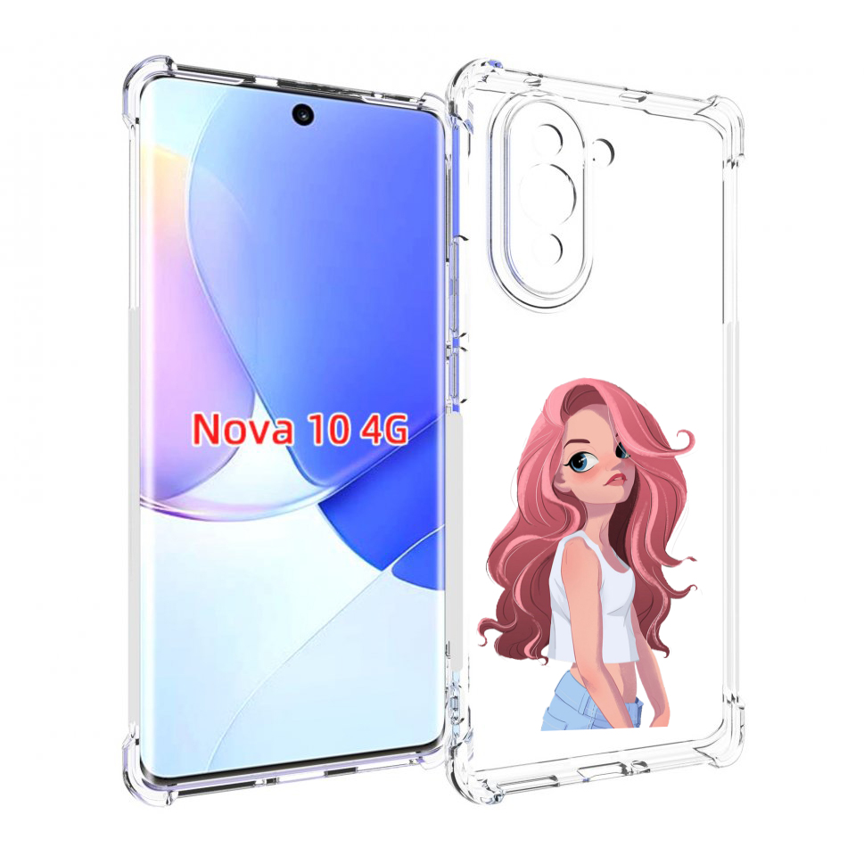 

Чехол MyPads Мультяшный-арт-девушки женский для Huawei Nova 10, Прозрачный, Tocco