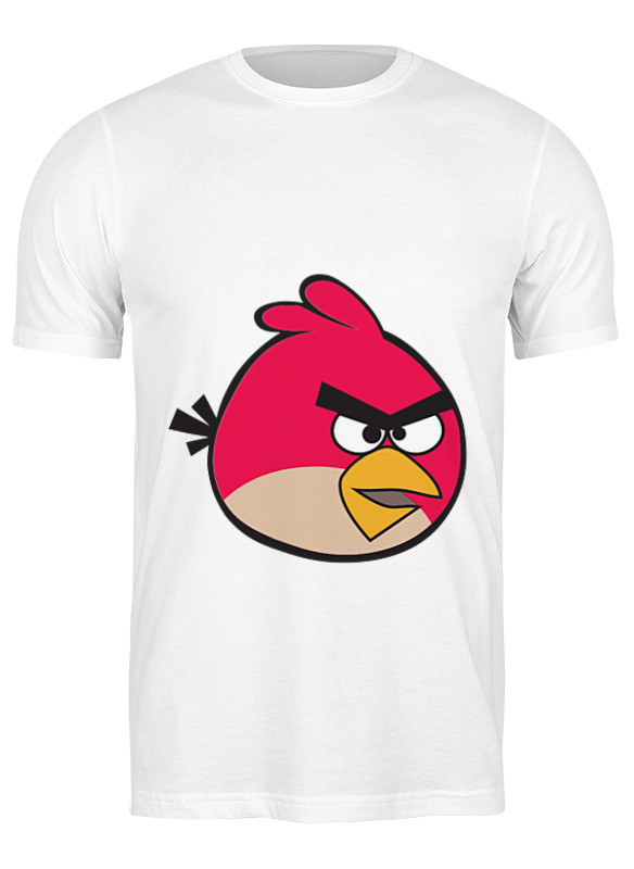 

Футболка мужская Printio Angry birbs белая S, Белый, Angry birbs