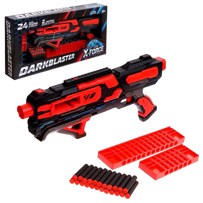 WOOW TOYS Бластер DARKBLASTER, стреляет мягкими пулями