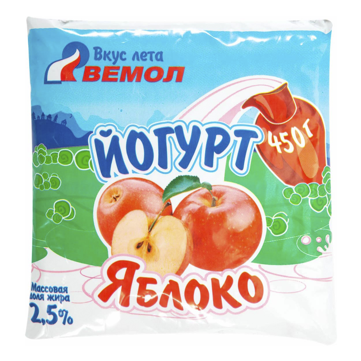

Йогурт Вемол Яблоко 2,5% бзмж 450 г