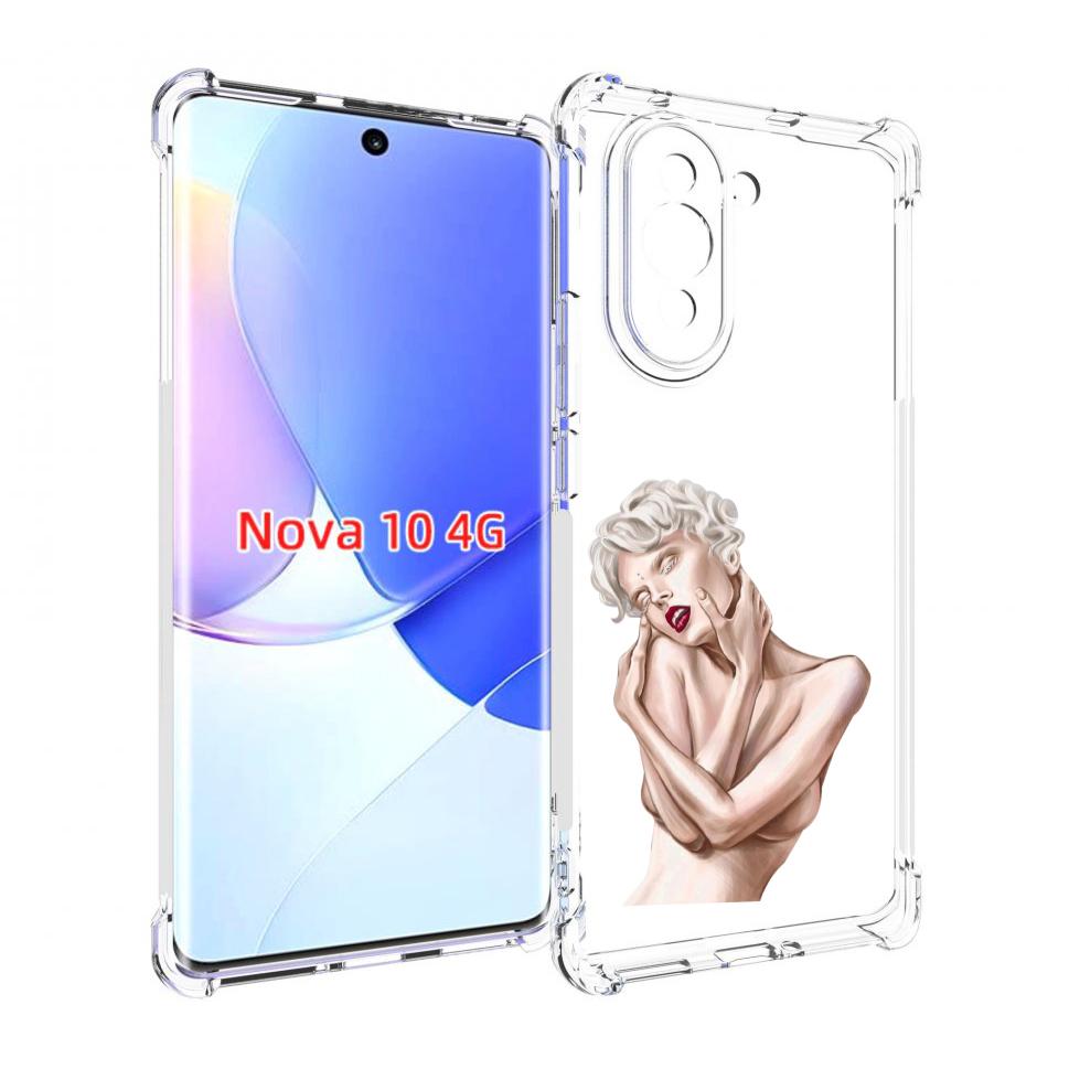 

Чехол MyPads Мигера женский для Huawei Nova 10, Прозрачный, Tocco