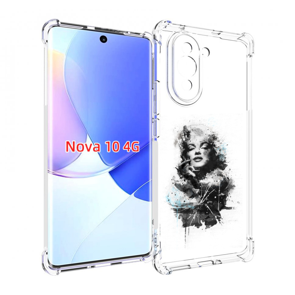 

Чехол MyPads Мерлин Монро загадочная женский для Huawei Nova 10, Прозрачный, Tocco