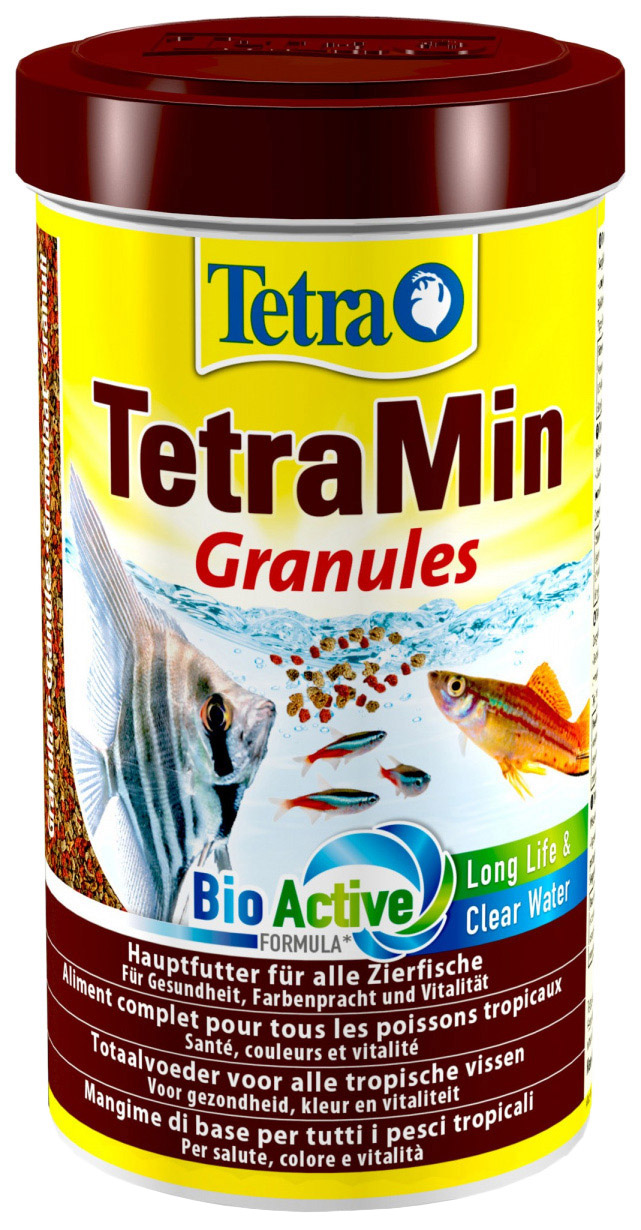 фото Tetra tetramin granules корм гранулы для всех видов рыб (500 мл х 4 шт)