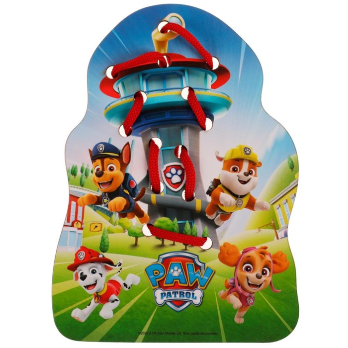 

Игрушка деревянная Шнуровка «Щенячий Патруль» 17x13 см