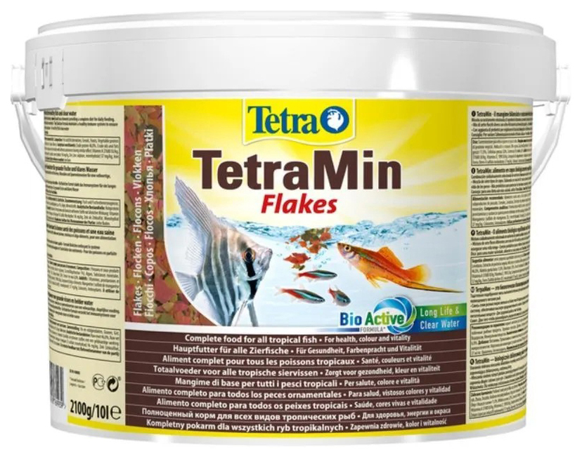 фото Корм для аквариумных рыбок tetra tetramin flakes хлопья, 4 шт по 10 л