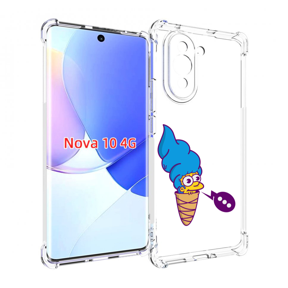 

Чехол MyPads Мардж-рожок для Huawei Nova 10, Прозрачный, Tocco