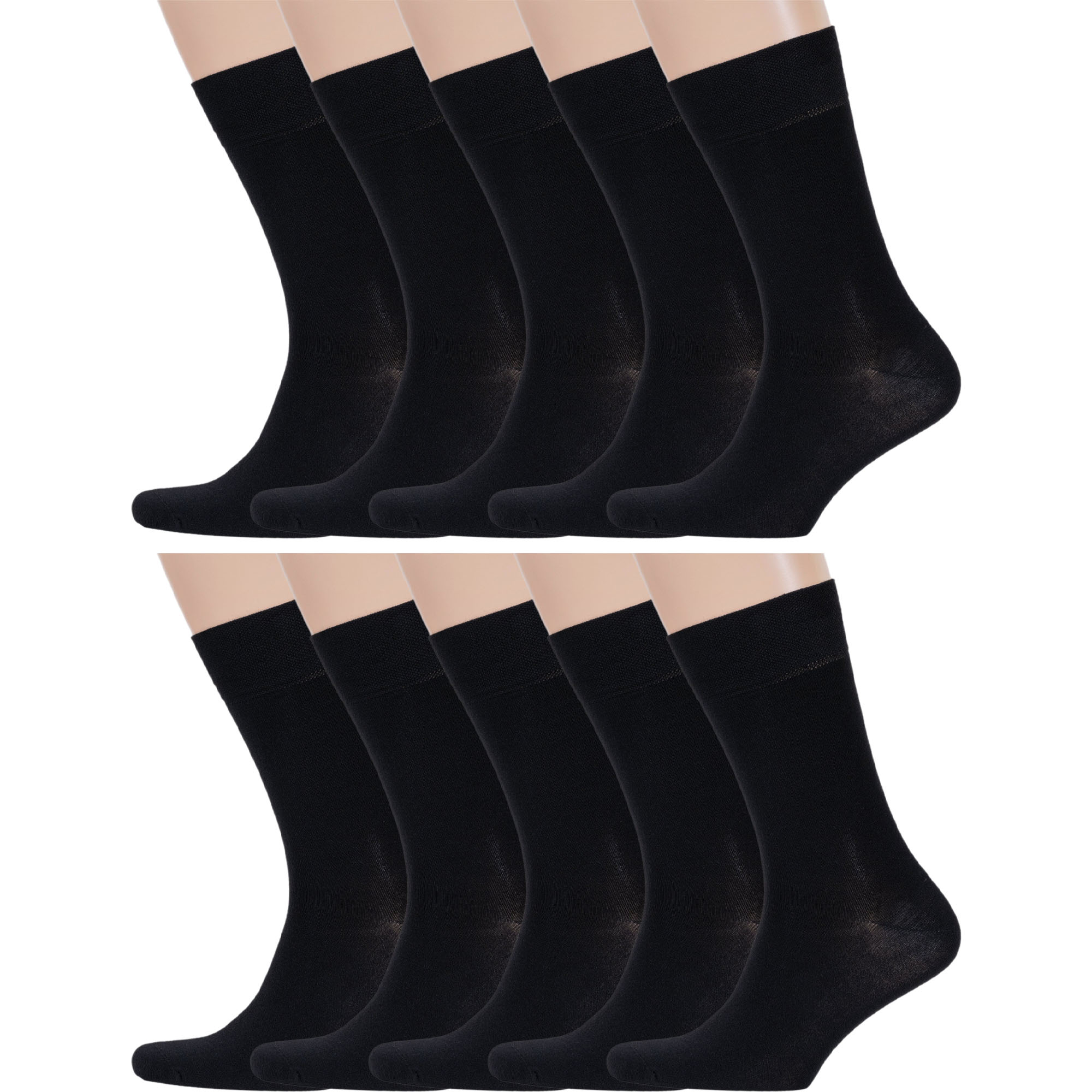 

Комплект носков мужских Красная Ветка 10-С-1371 черных 27, 10 пар, Черный, 10-С-1371