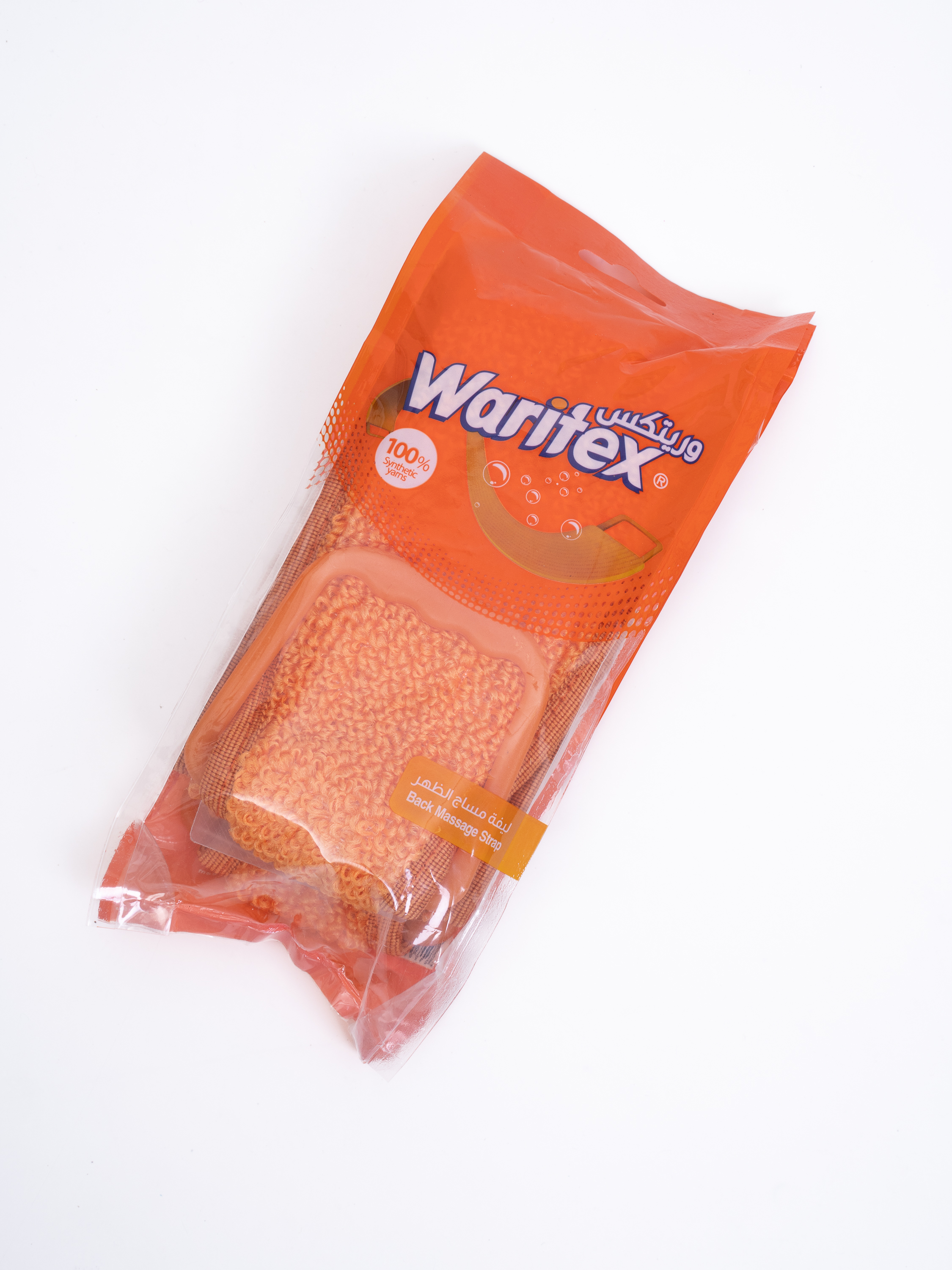 Массажная мочалка для тела Waritex-оранжевая