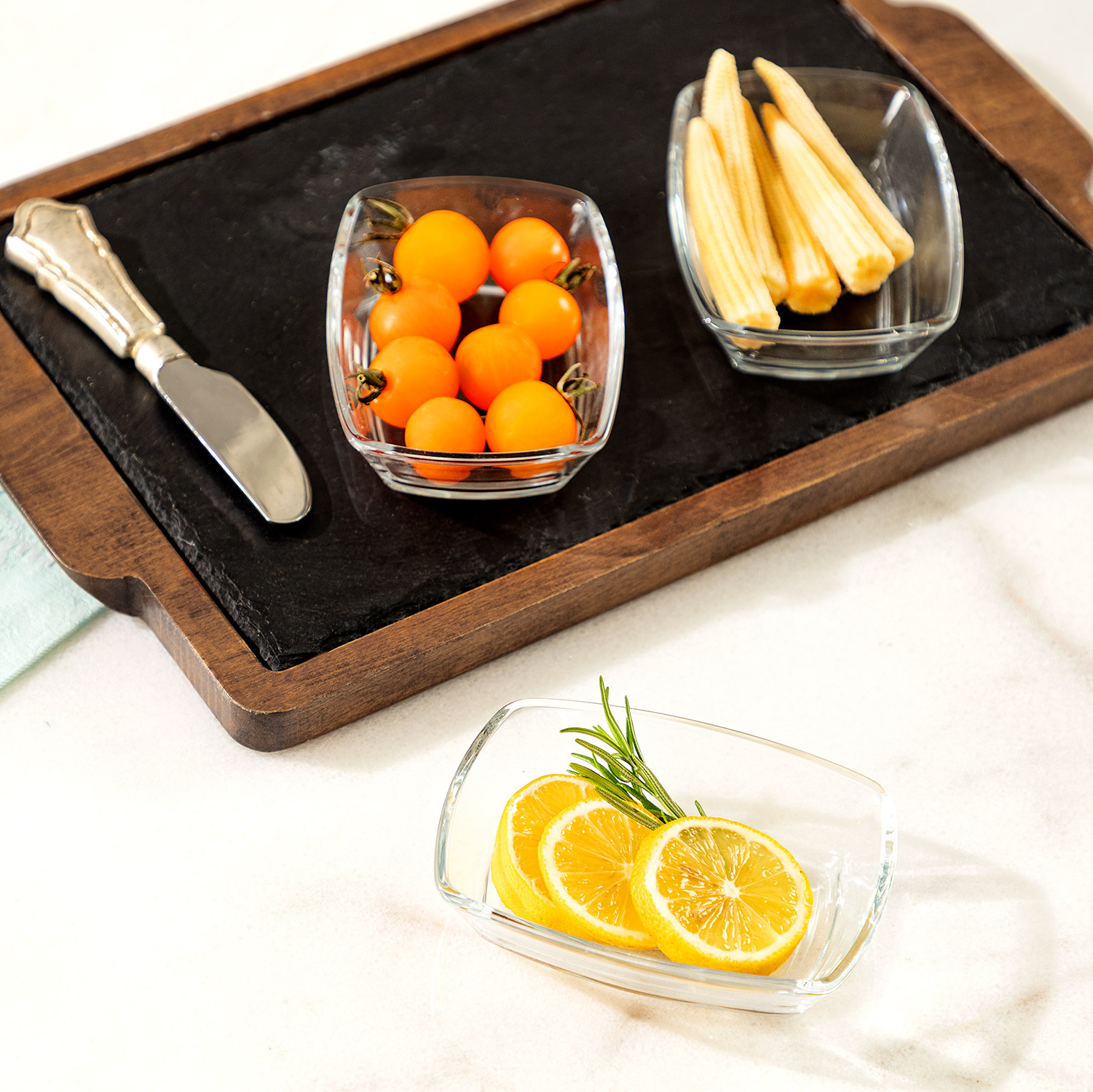 Набор салатников MADAME COCO 9X12 см, стекло, прозрачный