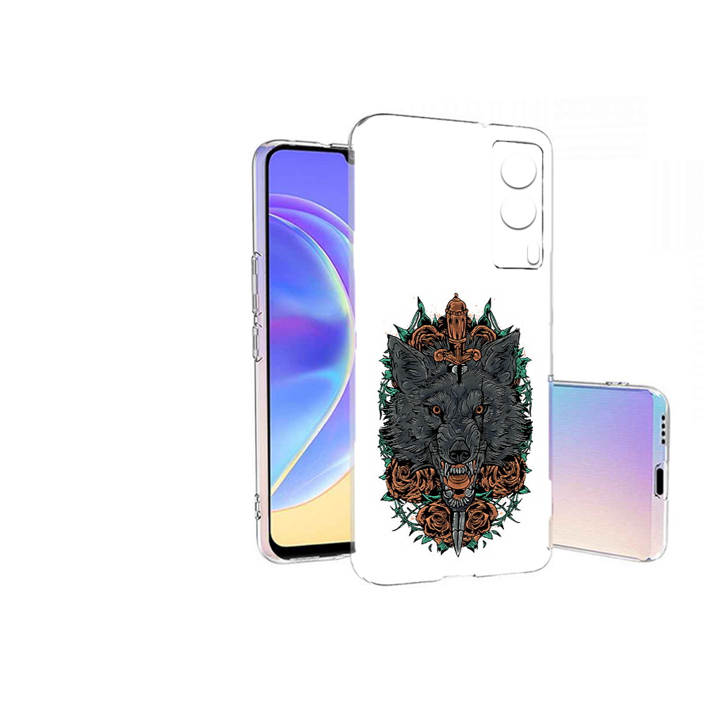 

Чехол MyPads Tocco для Vivo V21E красивый злой волк (PT161736.380.409), Прозрачный, Tocco