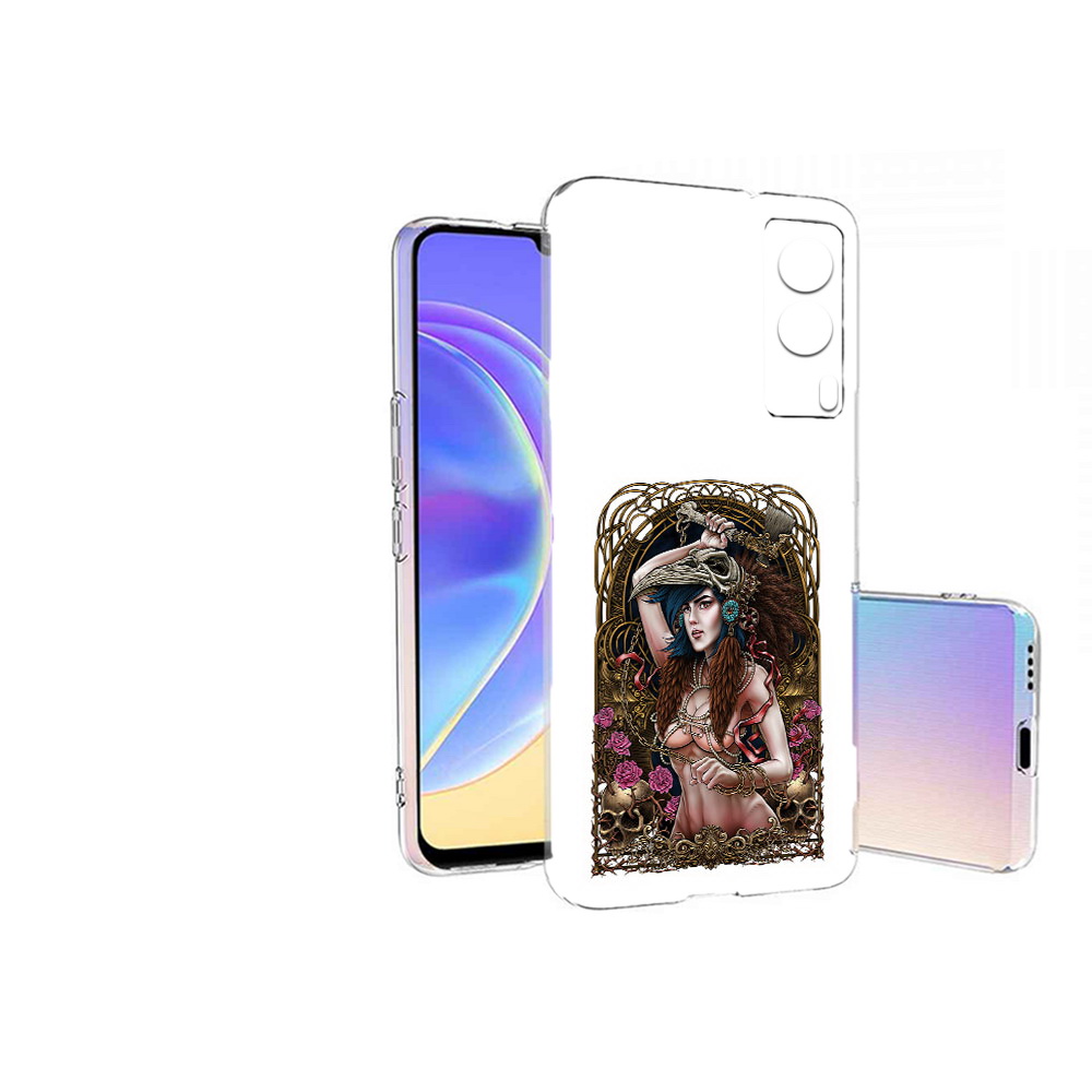 

Чехол MyPads Tocco для Vivo V21E красивая девушка рисунок (PT161736.380.407), Прозрачный, Tocco