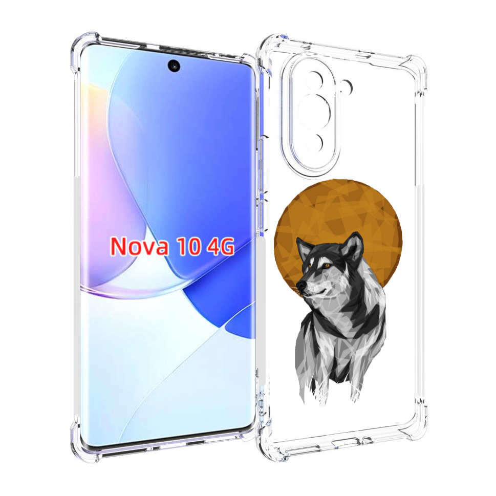 

Чехол MyPads Лунный волк для Huawei Nova 10, Прозрачный, Tocco