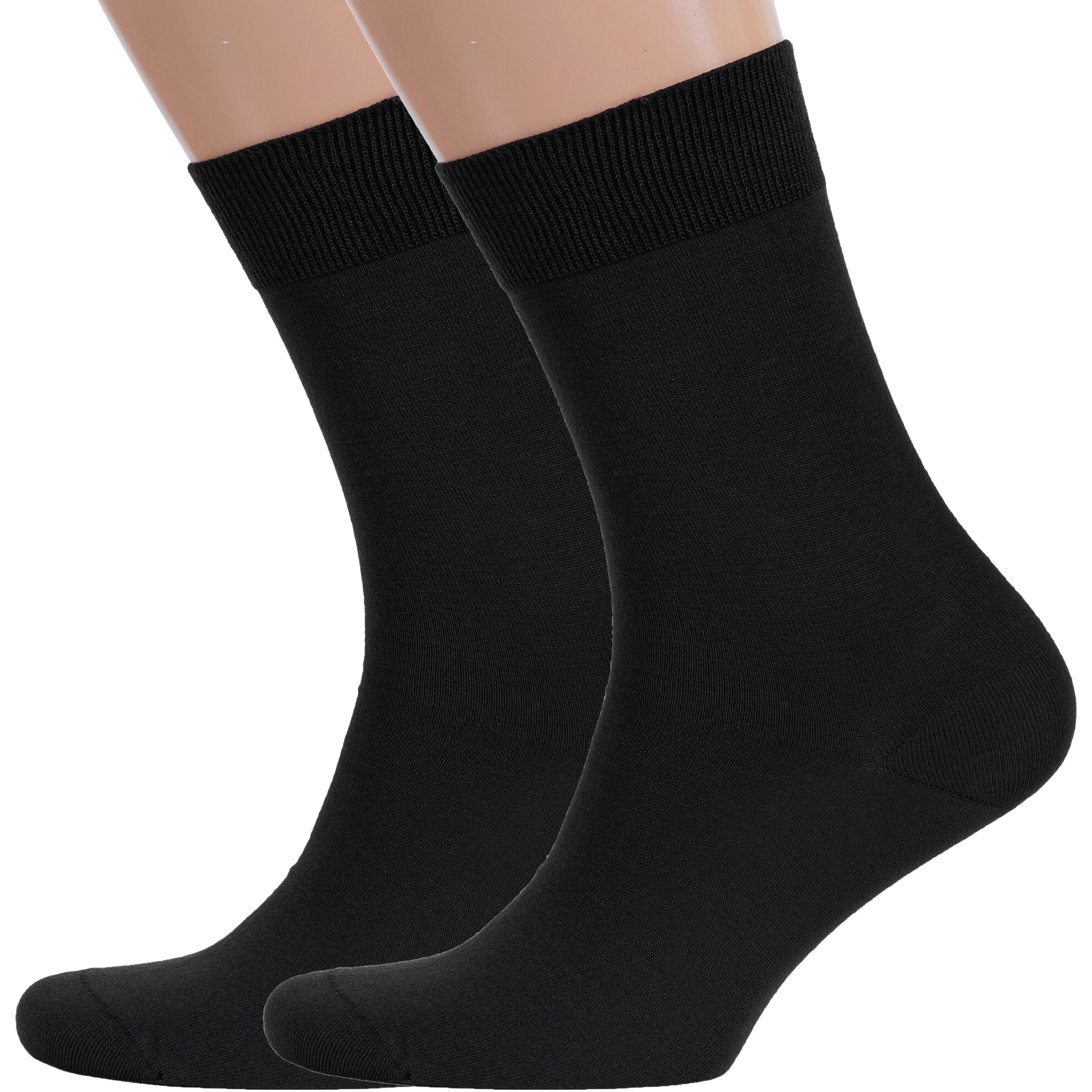 

Комплект носков мужских Rusocks 2-М-370/2 черных 25, Черный, 2-М-370/2