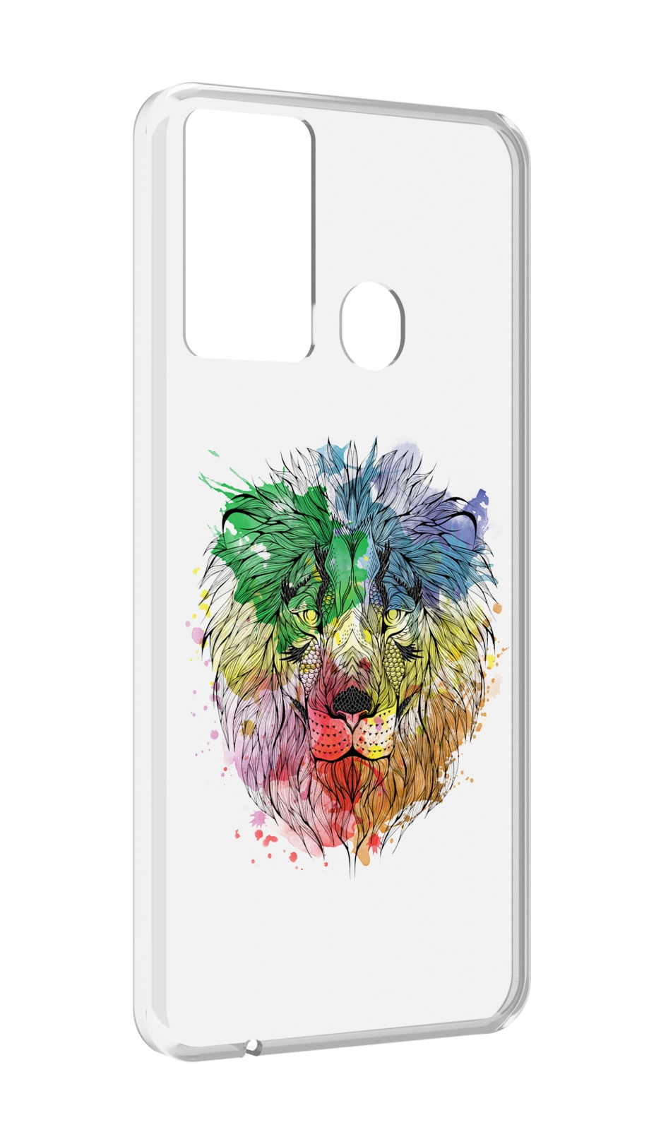 

Чехол MyPads разноцветный гордый лев для Itel P37/Itel Vision 2S, Прозрачный, Tocco