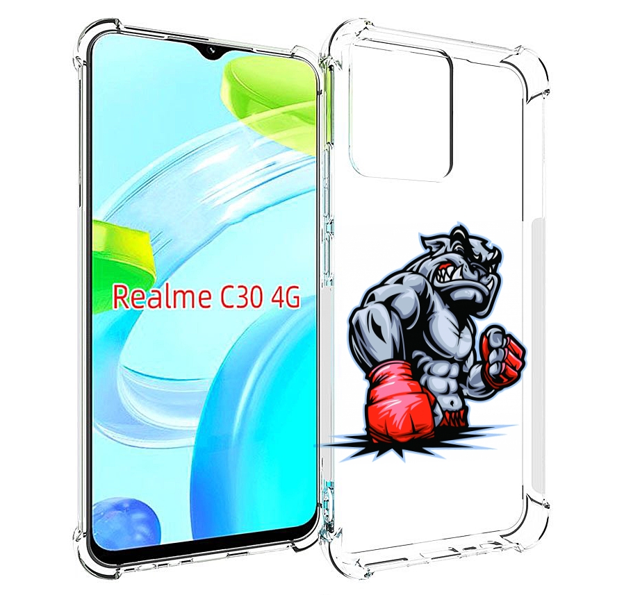 

Чехол MyPads собака-боксер для Realme C30 4G / Narzo 50i Prime, Прозрачный, Tocco