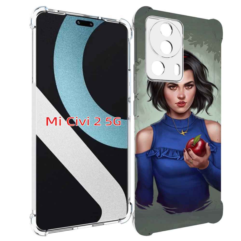 

Чехол MyPads девушка-с-яблоком женский для Xiaomi Civi 2, Прозрачный, Tocco