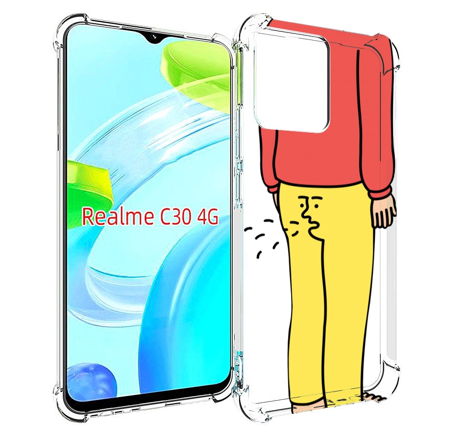 

Чехол MyPads смешной-мужчина для Realme C30 4G / Narzo 50i Prime, Прозрачный, Tocco