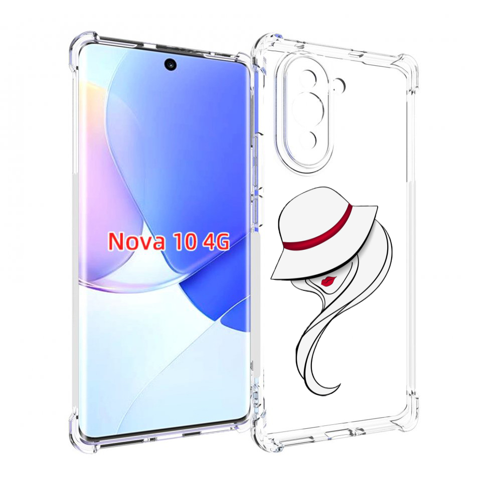 

Чехол MyPads Лого женский для Huawei Nova 10, Прозрачный, Tocco