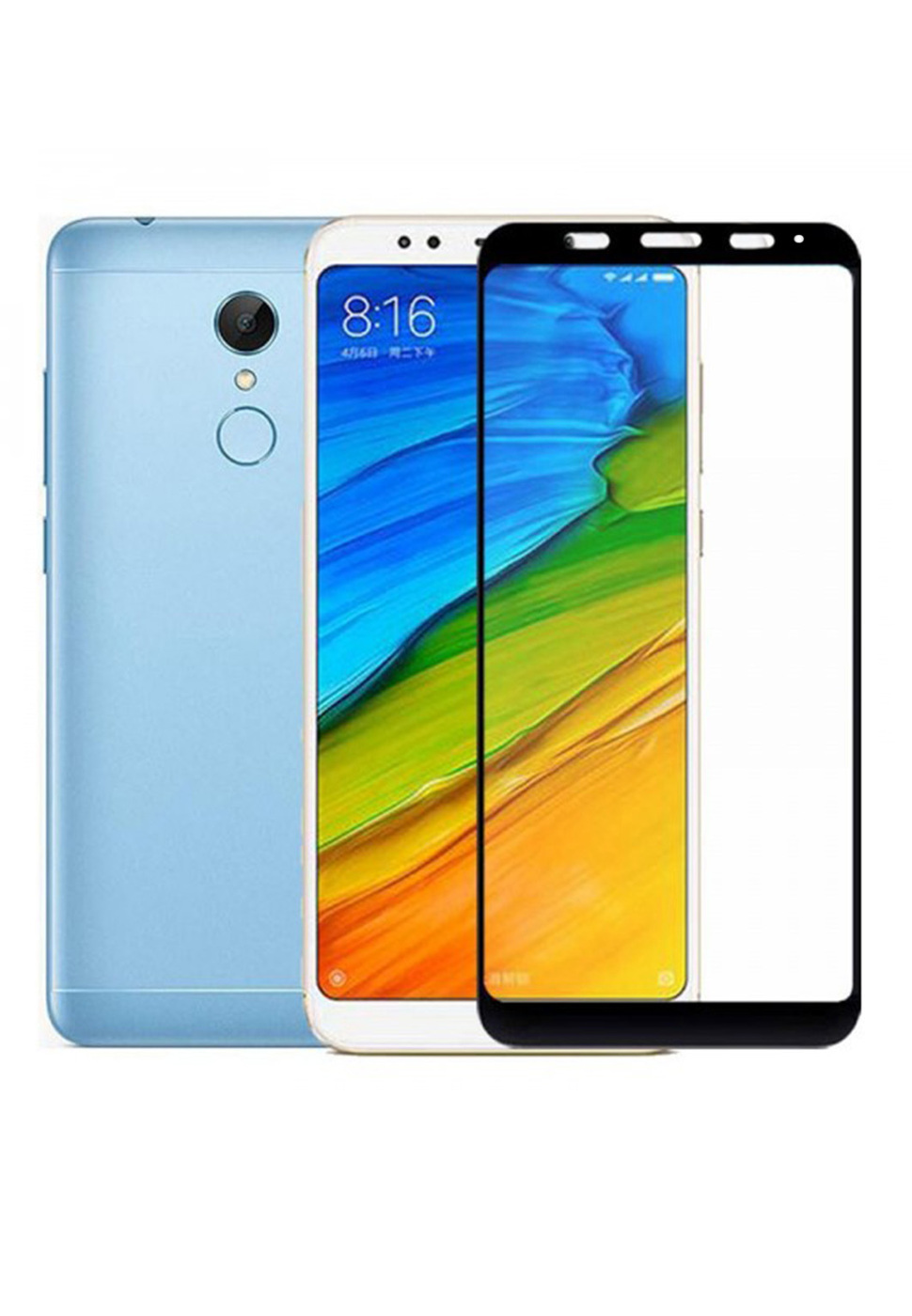 

Защитное стекло 5D для Xiaomi Redmi 5 Plus черное