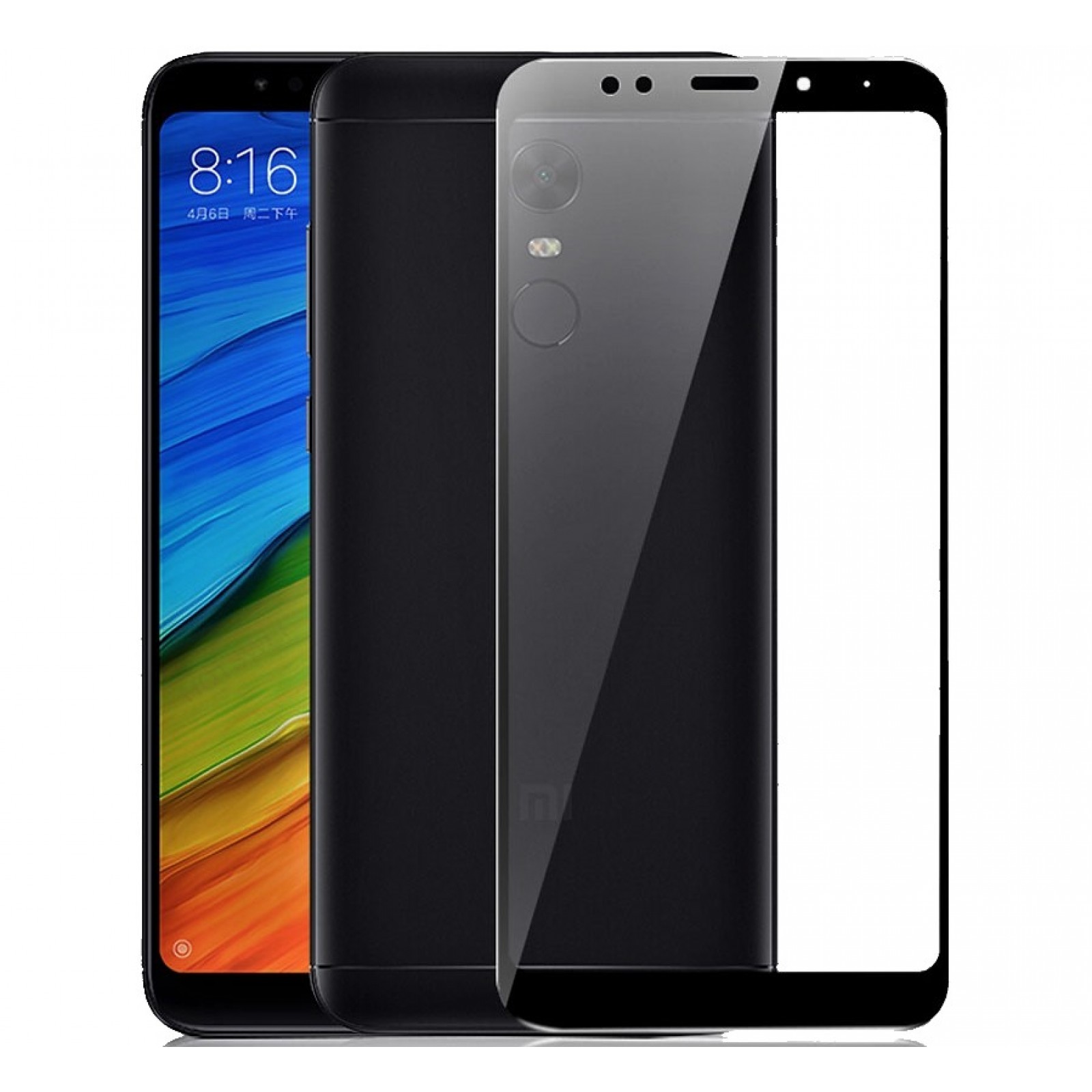 

Защитное стекло 5D для Xiaomi Redmi 5 черное