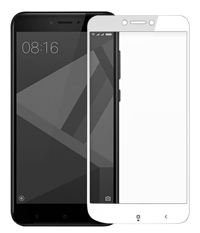 

Защитное стекло 5D для Xiaomi Redmi Note 4 белое