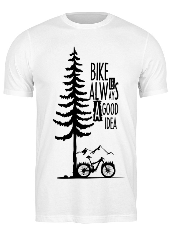 

Футболка мужская Mountain bike 2972778 Printio белая S, Mountain bike 2972778