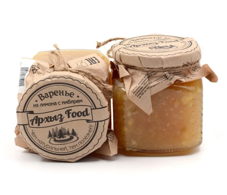 

Варенье Архыз Food из лимона с имбирём 300 г, ЭБЗ_7
