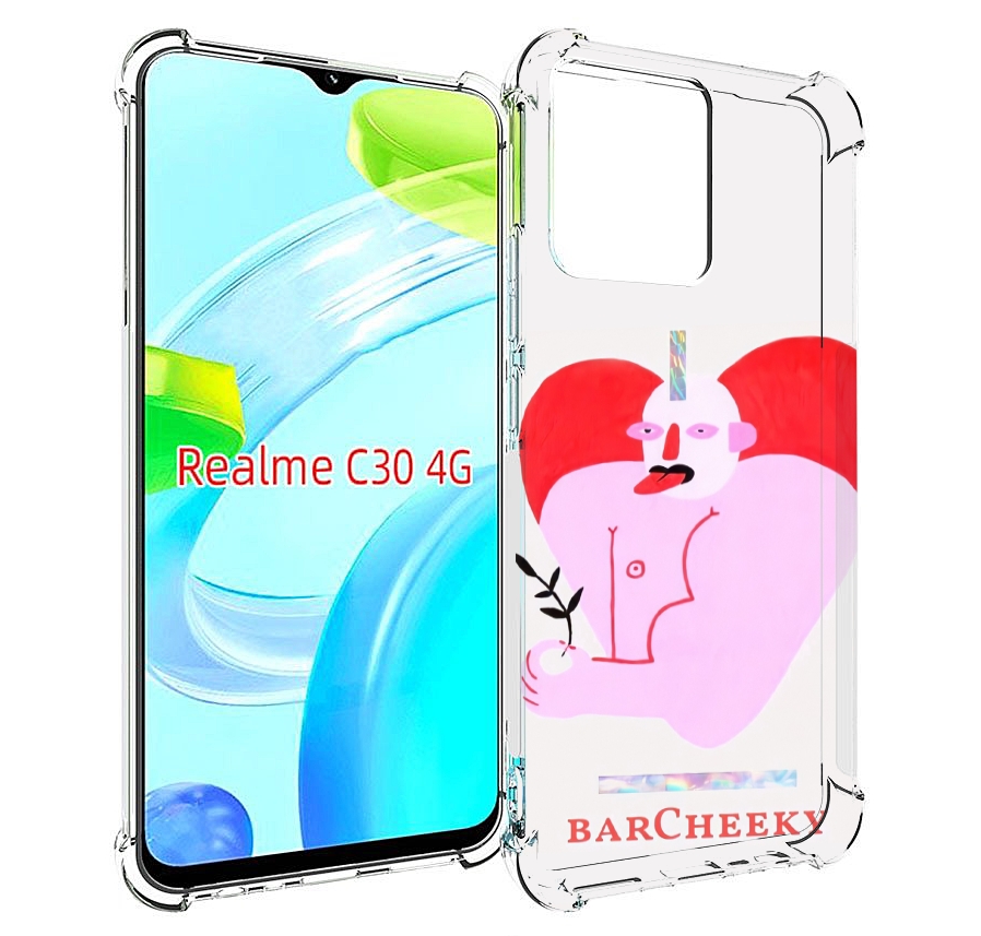 

Чехол MyPads силач в сердце женский для Realme C30 4G / Narzo 50i Prime, Прозрачный, Tocco