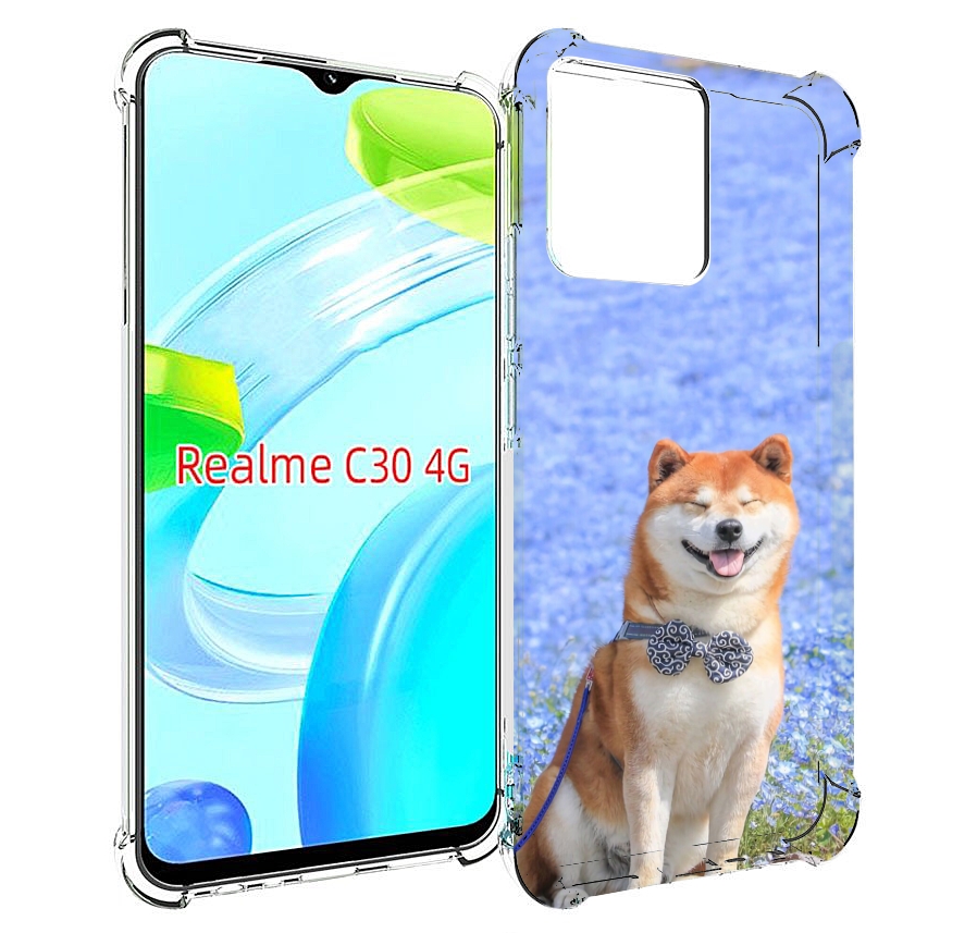 

Чехол MyPads сиба шиба ину 2 для Realme C30 4G / Narzo 50i Prime, Прозрачный, Tocco