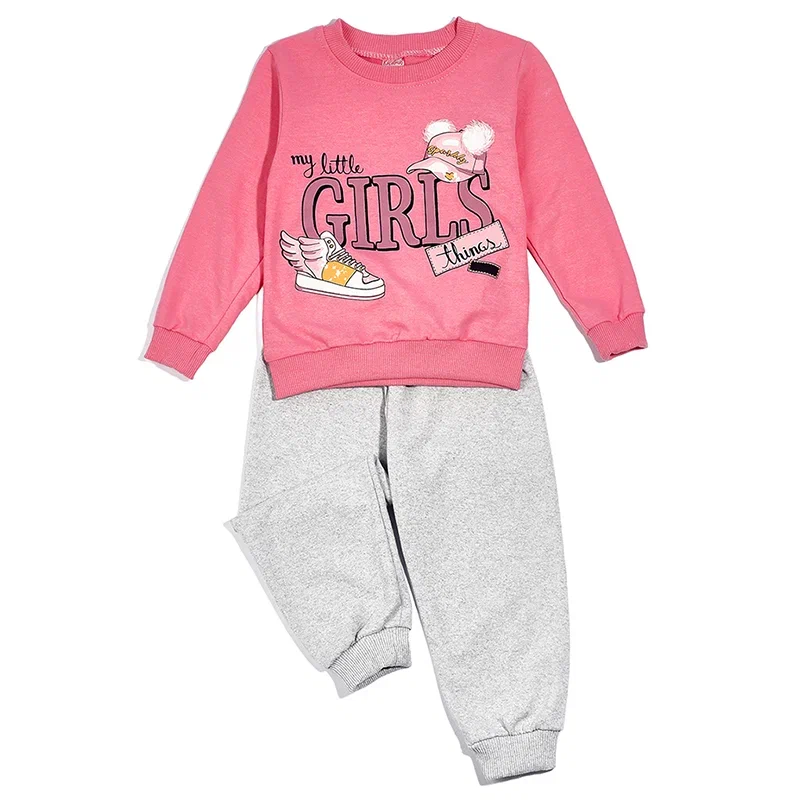 фото Костюм спортивный baziator girls, розовый, 110