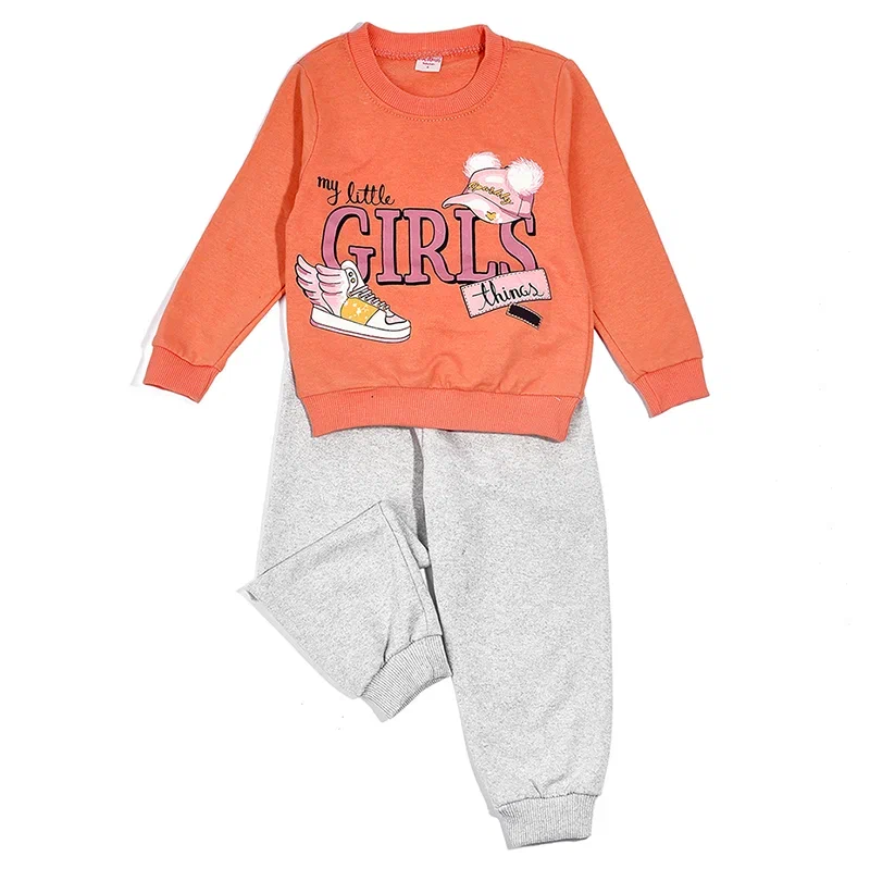 фото Костюм спортивный baziator girls, оранжевый, 110