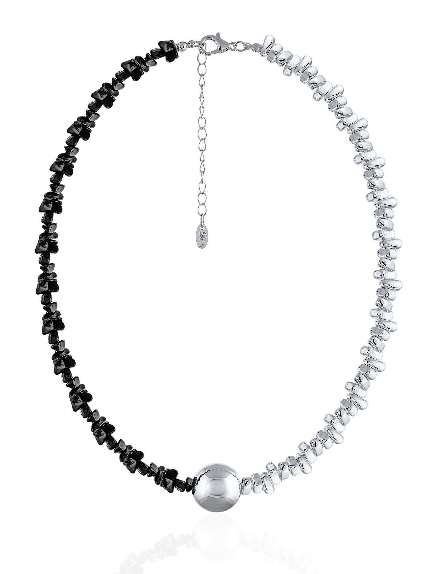 Колье из бижутерного сплава 43-49 см LIGHT NIGHT 226285154, агат