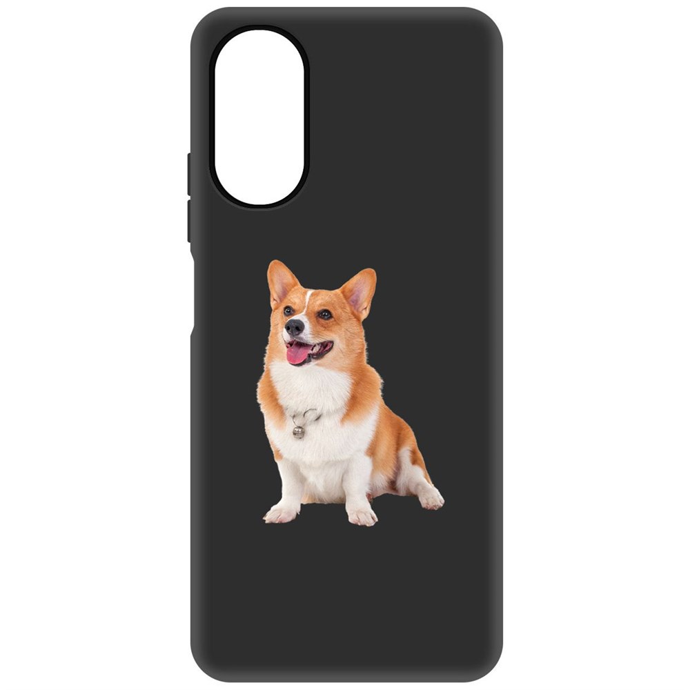 

Чехол-накладка Софт Корги для Oppo A17, Черный