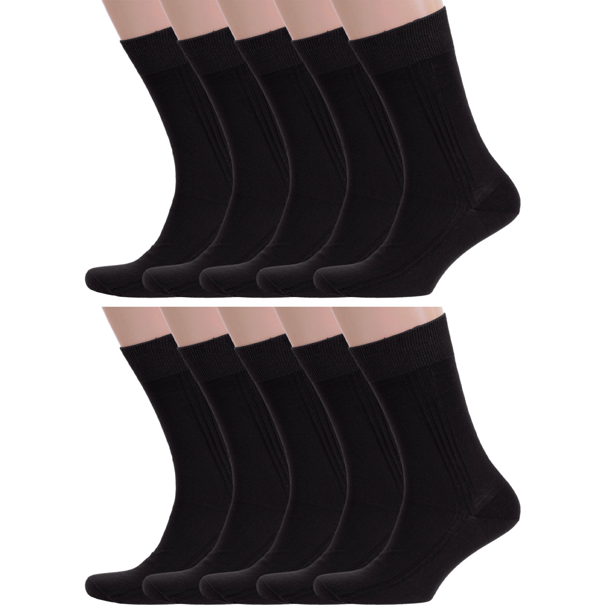 

Комплект носков мужских Rusocks 10-М3-11001 черных 25, 10 пар, 10-М3-11001