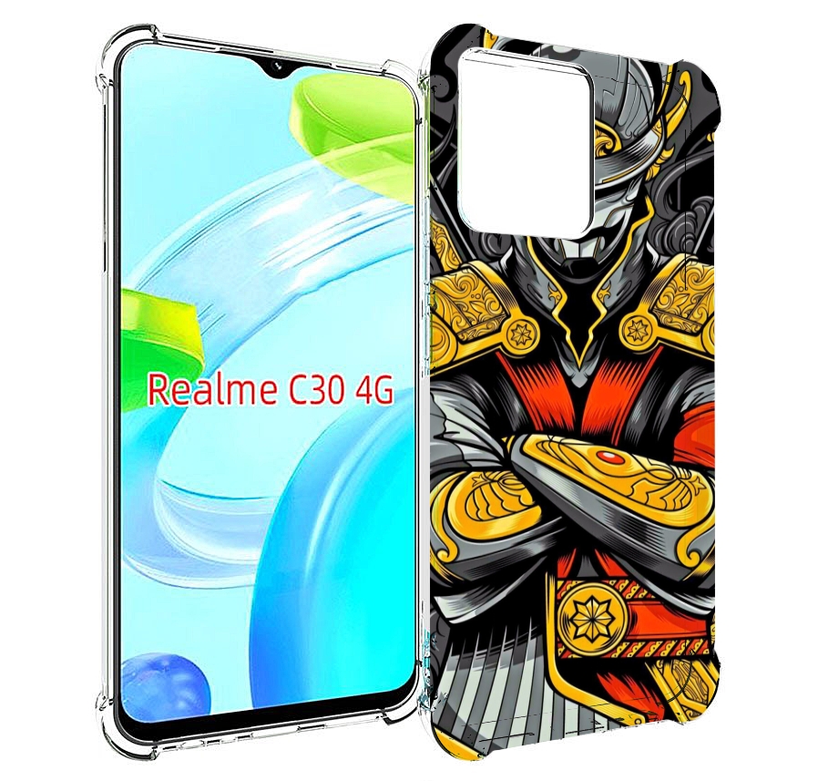 

Чехол MyPads самурай для Realme C30 4G / Narzo 50i Prime, Прозрачный, Tocco