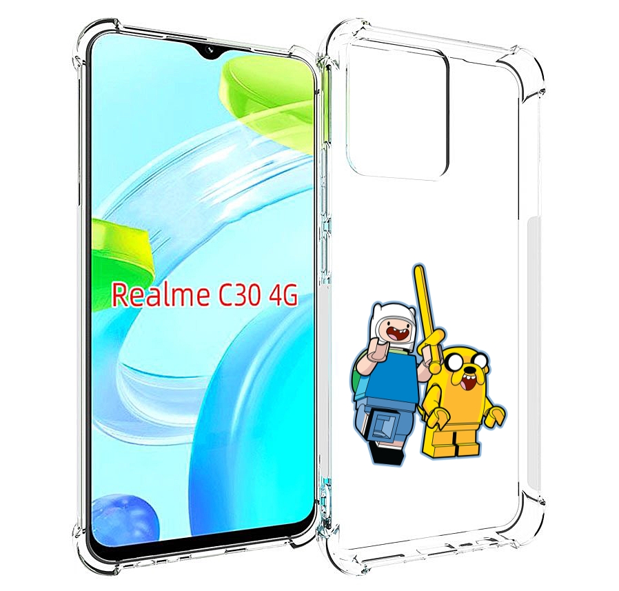 

Чехол MyPads время приключений лего для Realme C30 4G / Narzo 50i Prime, Прозрачный, Tocco