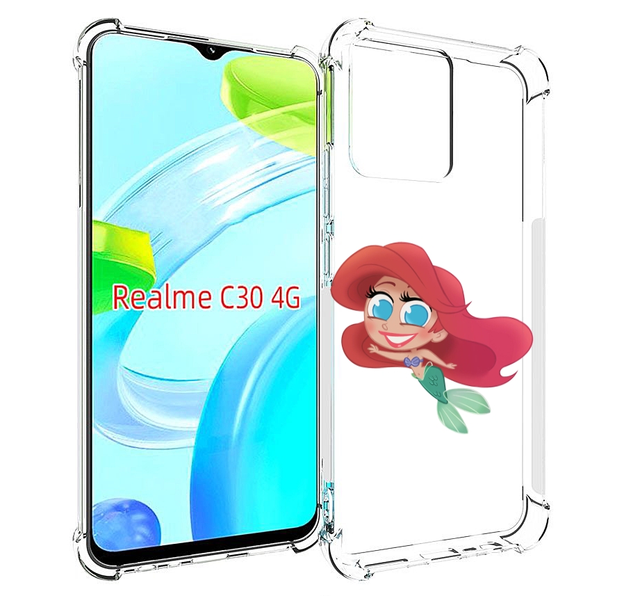 

Чехол MyPads русалка-мулатка для Realme C30 4G / Narzo 50i Prime, Прозрачный, Tocco