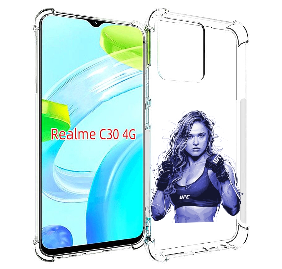 

Чехол MyPads ронда-роузи-юфс для Realme C30 4G / Narzo 50i Prime, Прозрачный, Tocco