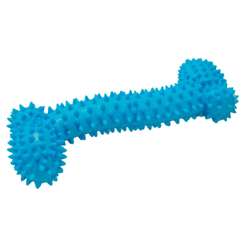 

Игрушка для собак Чистый котик Кость малая-массаж десен, синяя, 10,5 см